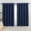 Blackout Curtains with Silver Grommets 34x60 in (Pair) 1