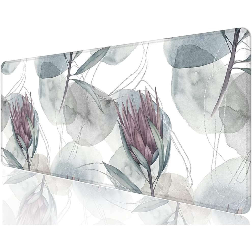 Large Desk Mat 31.5"X11.8", Xxl Gaming Mouse Pad, Compatible With Laptop & Keyboard, Epiphyllum Design 9180479975168