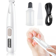 Verbeterde precisietrimmer voor huisdieren met LED-verlichting, waterdicht en oplaadbaar – Geschikt voor poten, ogen, oren, gezicht en achterkant.