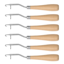 Worgeous 6PCS Crochet Tools for Hair and Rug Crafting Needle Hook Set for Weaving Braiding and Knitting for Art Crafts Dreadlock Accessories