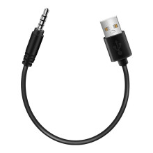 Cable adaptador de audio AUX de 3,5 mm a USB 2.0 macho para carga de MP3 en coche Q2E1