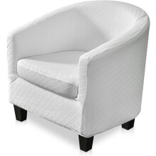 Clubstoelhoes: Hoogwaardige, elastische hoes voor kuipstoelen, afneembare clubstoelhoes voor woonkamer, clubbar of aanrecht.