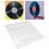 Conjunto com 50 capas protetoras transparentes para discos de vinil de 7 polegadas. 8