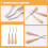Worgeous6PCS Εργαλεία πλεξίματος για μαλλιά και χαλιά Σετ βελονών με γάντζο για ύφανση, 3