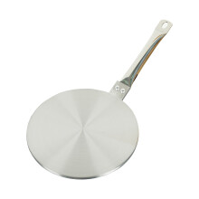 Difusor de calor de acero inoxidable de 8,66 pulgadas, adaptador de inducción, placa difusora con mango desmontable para placas de cocción de
