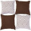 Conjunto de 4 capas de almofada geométricas, 45x45 cm (18x18 polegadas), poliéster. 1