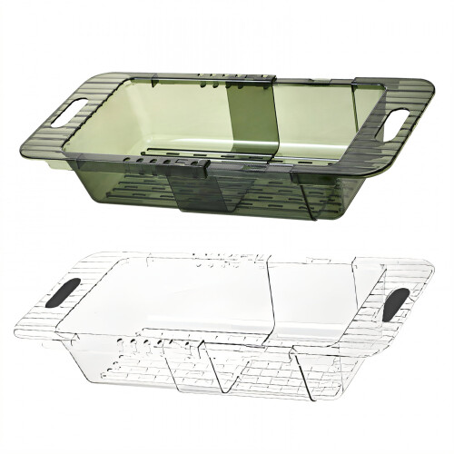 ACDANC2Pcs Small Dish Drying Rack,Dish Drainer,Dish Strainers for Kitchen Counter,Green&White