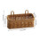 Panier de rangement mural en rotin marron 3