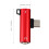 Adapter USB C do gniazda słuchawkowego 3,5 mm, czerwony 5