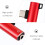 Adapter USB C do gniazda słuchawkowego 3,5 mm, czerwony 2