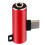 Adapter USB C do gniazda słuchawkowego 3,5 mm, czerwony 6