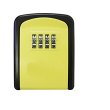 Mini Solid Color Key Box with Password Lock, Cat Eye Design, Metal Wall-Mounted Anti-Theft Lock Box for Home Security – Compatible with Standard