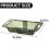 ACDANC2Pcs Small Dish Drying Rack,Dish Drainer,Dish Strainers for Kitchen Counter,Green&White 2