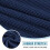 Ensemble de 8 housses de canapé d'angle bleu marine en jacquard 5