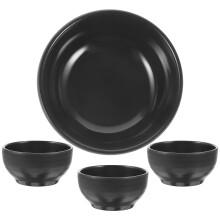 Boluri pentru servit chips dip, negre, mine4buc