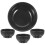 Boluri pentru servit chips dip, negre, mine4buc 1