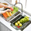 ACDANC2Pcs Small Dish Drying Rack,Dish Drainer,Dish Strainers for Kitchen Counter,Green&White 6
