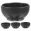 Boluri pentru servit chips dip, negre, mine4buc 5