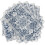 Marineblauwe boho linnen placemats set van 6 2