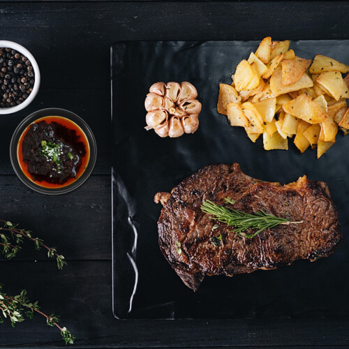 Boluri pentru servit chips dip, negre, mine4buc 2