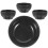 Boluri pentru servit chips dip, negre, mine4buc 4