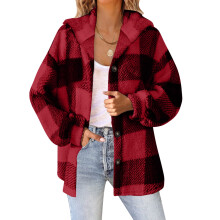 Winterjassen voor dames, hoodies voor dames, herfstmode dameshoodie, trui met lange mouwen en knoopsluiting