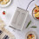 Coperchio in silicone per tostapane da cucina, per 2 fette - Grigio, 6,89" x 4,13" x 0,59" 4