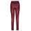 Damen-Kunstlederhose, schmal geschnitten, rot 3