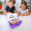 Kinder-Bastelset-Tragebox mit Aufklebern und Malset für 6