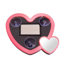 Lumières LED néon triangulaires à énergie solaire pour vitres de voiture avec effet cœur lumineux – Décoration automobile romantique,