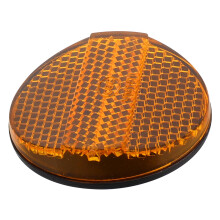 OUNONA Safety Reflector For Motorbike Round Reflective Warning Panel For Rear Mudguard And Brake Light Reflective Plate For Night Riding Safety