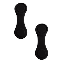 yocbz 2Pcs Personalized Golf Ball Markers with Silicone Hat Clip, Ball Markers Golf Hat Clip for Men Women, Novelty Gift for Golf Lovers, Black