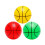 Basketbollar i plast för barn, 3 stycken 6
