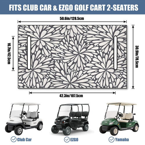 Capa para carrinho de golfe Mastercraft, 51x31 polegadas, em microfibra. 2