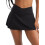 Sliț de bikini negru, uni, model încrucișat, mediu 1