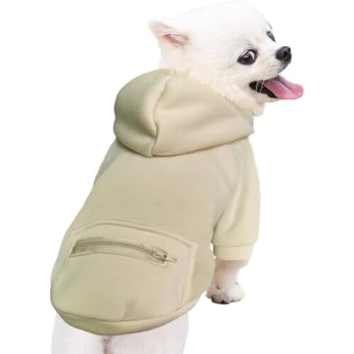 Hundtröja i ull med dragkedja, liten 1