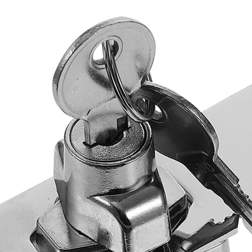2Pcs Silver Rectangular Door Bolt Lock for Bathroom and Bedroom Protection