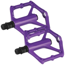 1Pair Purple Aluminum Alloy Flat Bike Pedals Non Slip Platform for Outdoor Cycling