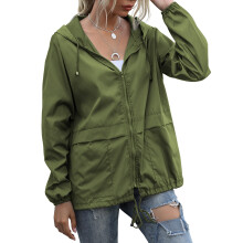 Imperméable femme coupe-vent, veste de pluie imperméable et légère, poncho à capuche avec poches, noir
