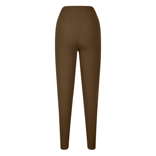 Colanți damă Solid Plus cu buzunar elastic, talie înaltă, mărimi XL-5XL 2