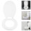 Bathroom Accessory Toilet Seat Lid White 1Pcs 1