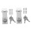 2Pcs Silver Rectangular Door Bolt Lock for Bathroom and Bedroom Protection 4