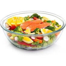 6.3QT Large Glass Mixing Bowl, 11 inch Large Salad Bowls for Serving, Big Glass Bowls for Sourdough$$Home Decor, Kitchen, & Other