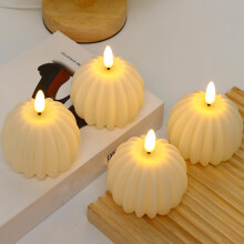 Bougie citrouille à piles (lot de 12)
