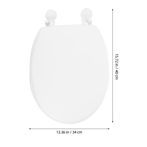 Bathroom Accessory Toilet Seat Lid White 1Pcs 1