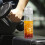 AuroraX Reise-Wasserflasche, durchsichtiger Kunststoff, 710 ml, mit Strohhalm 6