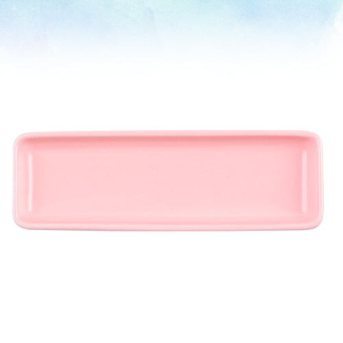 Rosa Keramik-Sushi-Serviertablett, 23,8 cm