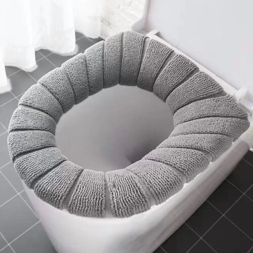 Coussin de siège de toilette uni – Doux, extensible,