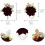 Set di corsage e boutonnière bordeaux (2 pezzi) 2