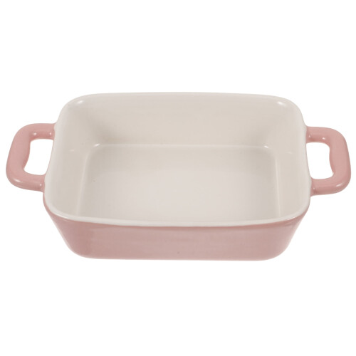 Microwave Oven Bakeware Large Pink Lasagna Baking Dish Tableware 2